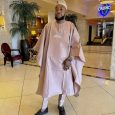 A rosegold agbada set